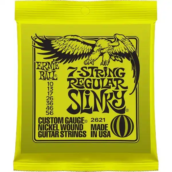 Ernie Ball 2621 Cordes guitare électrique 7 cordes regular 10-56 Prix Cassé
