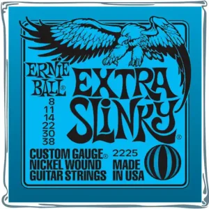Prix Bas Ernie Ball 2225 Cordes guitare électrique extra slinky 08-38