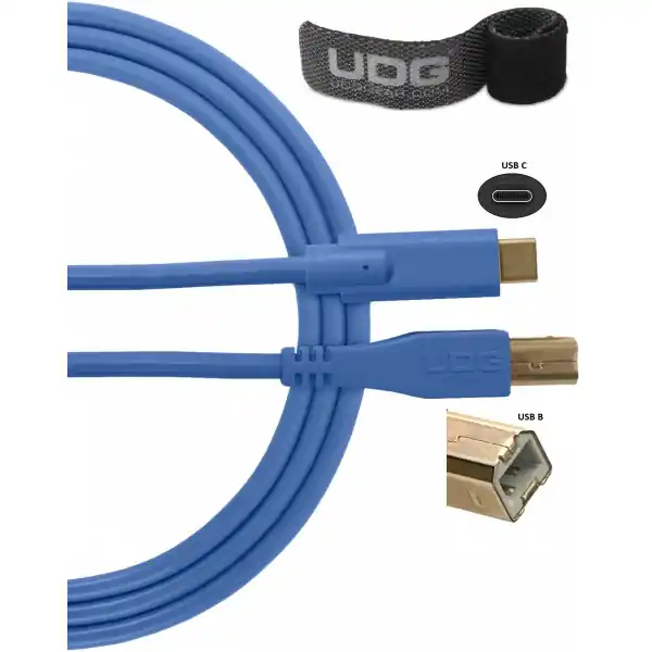 Populaire UDGUltimate Audio Cable USB 2.0 C-B Straight 1,5m - U96001LB (1,5m)