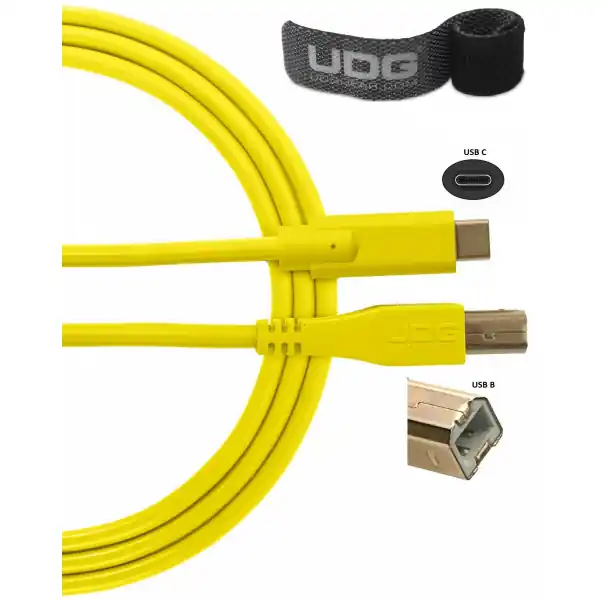 Top Vente UDGUltimate Audio Cable USB 2.0 C-B Straight 1,5m - U96001YL (1,5m)
