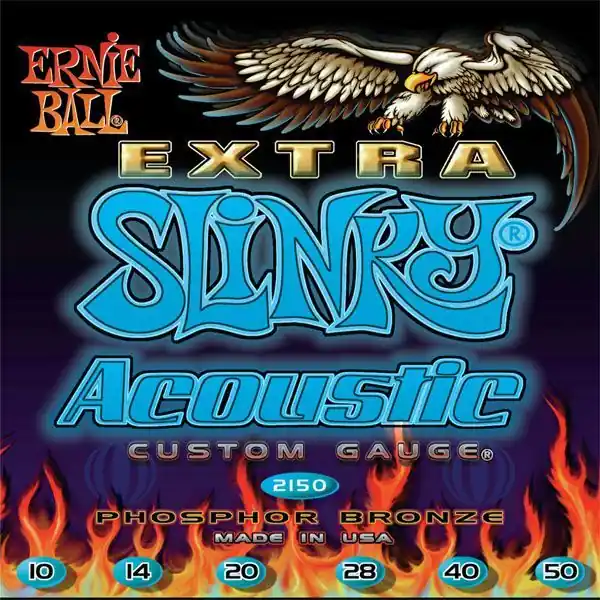 Ernie Ball 2150 Cordes guitare folk extra slinky 10-50 Promotion Saisonnière