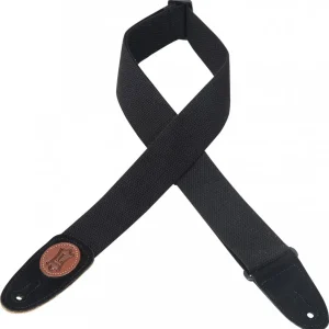 DISCONTINUE Levy‘s MSSC8-BLK sangle guitare cotton noir Populaire