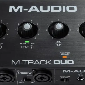 M-Audio MTRACK-DUO 2 canaux, 2 entrées combo XLR/jack Haute Qualité