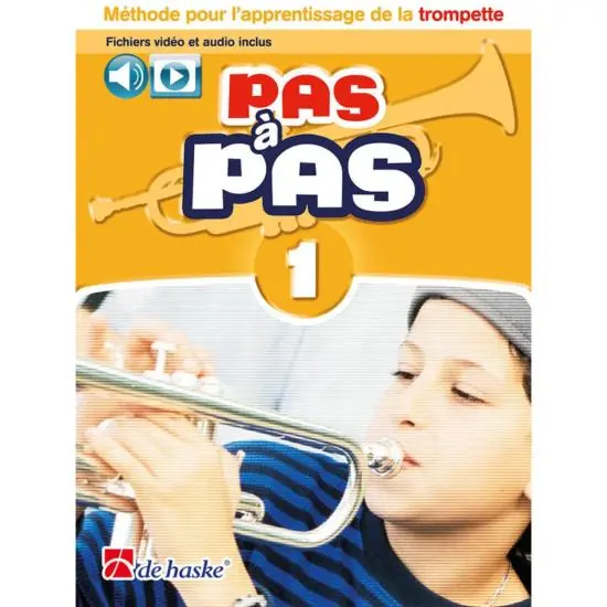 De Haske PAS A PAS - Méthode de trompette vol.1 Expédié Aujourd'hui