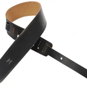 DISCONTINUE Levy‘s DM1-BLK Sangle guitare 2.5‘‘ cuir Promotion