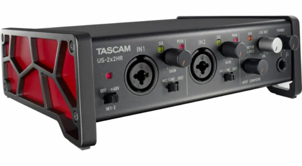 Tascam US-2x2HR Interface audio USB, 2 entrées, 2 sorties, 192 kHz Seulement Aujourd'hui