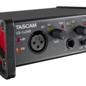 Pas Cher Tascam US-1x2HR Interface audio USB, 2 entrées, 2 sorties, 192 kHz