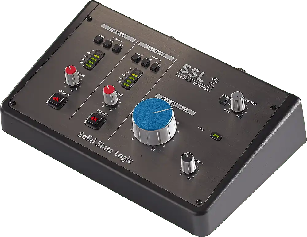 SOLID STATE LOGIC SSL2 USB-C - 2 entrées, 2 sorties USB-C Prix Promo