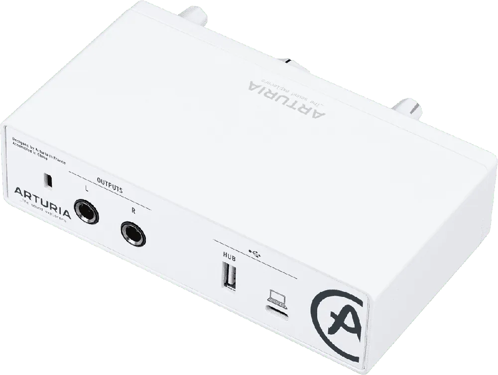 Retour Gratuit Arturia Interface audio MINIFUSE1 blanche