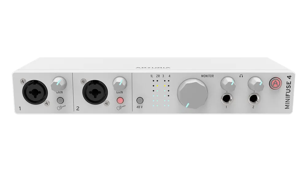 Arturia Interface audio MiniFuse 4 blanche Commander Vite