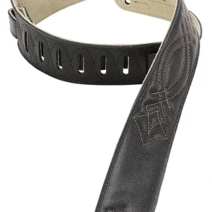 DISCONTINUE Levy‘s DM1SG-BLK Sangle guitare cuir Meilleure Vente