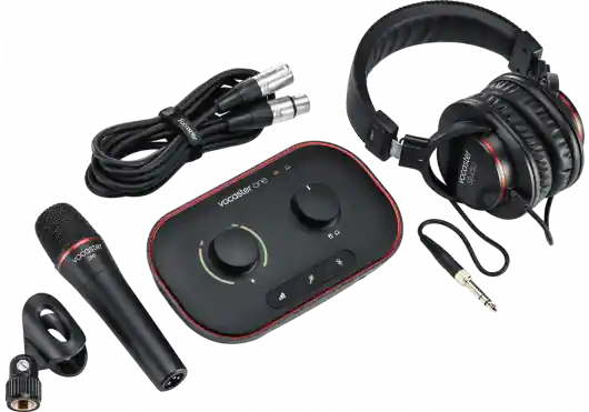 Dernier Modèle Focusrite Pack pour podcast - Interface audio 1 entrée / Micro / Casque