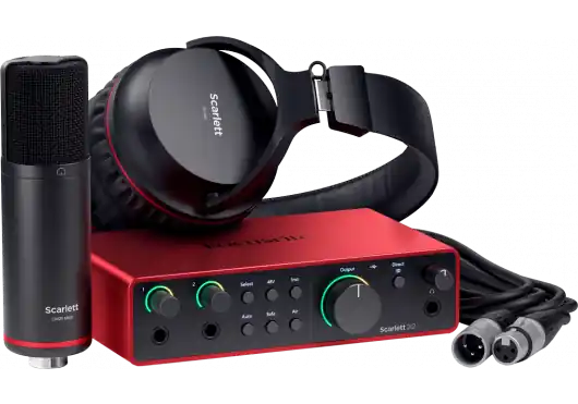 Offre Spéciale Focusrite SCARLETT4-STUDIO 4th Gen - 2 in/2 out USB-C - micro, casque & accessoires