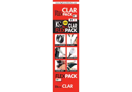 Meilleure Vente BG PF1 - Flexpack - Pack accessoires pour clarinette SIb