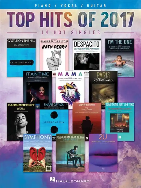 Hal Leonard Top Hits of 2017 Nouveauté