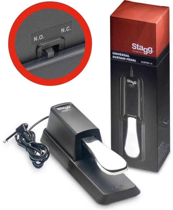 Stagg SUSPED 10 - Pédale de sustain claviers et pianos Prix Promo
