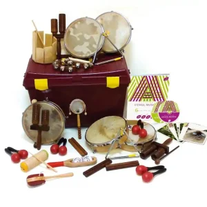 Fuzeau 71208 - MALLE 24 INSTRUMENTS POUR ATELIER D‘EVEIL MUSICAL Prix Choc