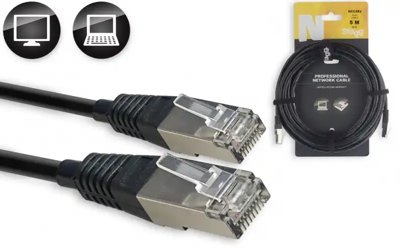 Meilleure Vente DISCONTINUE Stagg NCC5RJ - Câble Ordinateur Ethernet RJ45 / RJ45 - 5M