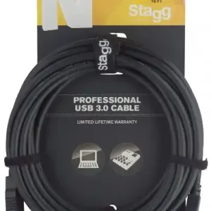 Retour Gratuit DISCONTINUE Stagg NCC5U3A - Câble Ordinateur USB 3.0 - 5M