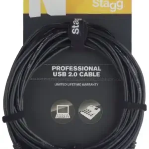 Stagg NCC5UAUB - Câble Ordinateur USB A-B 2.0 - 5M Remise