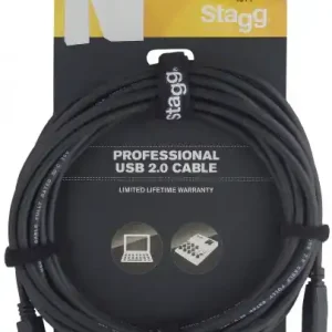 Stagg NCC5UAUCA - Câble Oridnateur Micro-USB A / USB B - 5M Prix Promo