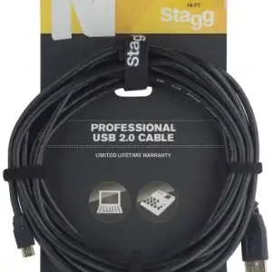 DISCONTINUE Stagg NCC5UAUCB - Câble Oridnateur Micro-USB B / USB A - 5M Achetez Aujourd'hui