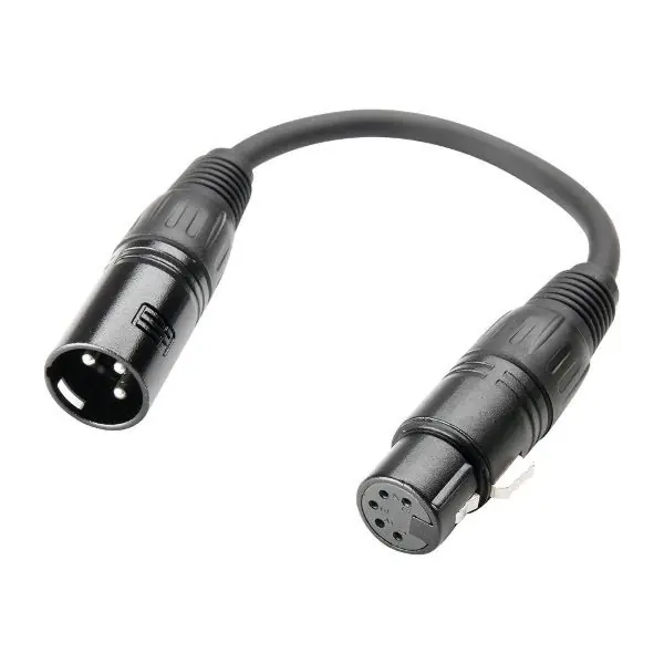 Prix Réduit DISCONTINUE Stagg 0,25M DMX DL 3P XLRm-5P XLRf