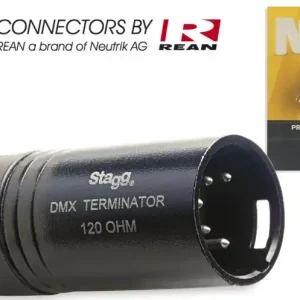 Nouvelle Collection DISCONTINUE Stagg NDXTERMINR-5 - Connecteur Fiches REAN XLR5 M