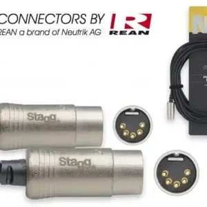 DISCONTINUE Stagg NMD10R - Câble Midi Din5 Mal / Din5 Mal - 10M Commander Vite