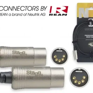 Stagg NMD3R - Câble Midi Din5 Mal / Din5 Mal - 3M Vente Flash