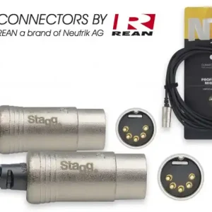 Stagg NMD5R - Câble Midi Din5 Mal / Din5 Mal - 5M Expédié Aujourd'hui