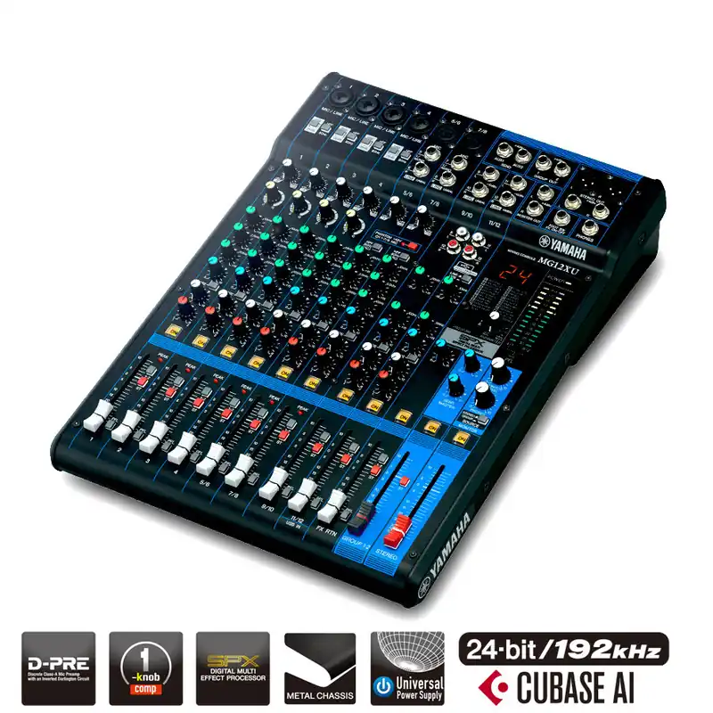 Solde DISCONTINUE Yamaha MG12XU - Console de mixage - 12 entrées avec effets