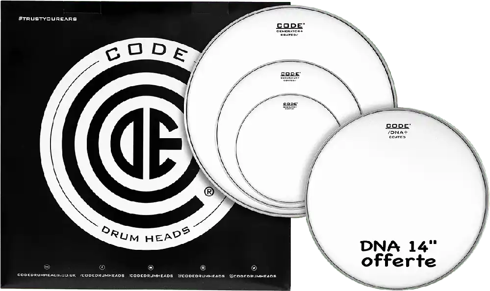 Code TPGENCTDR Tom - Sablée Rock 10" 12" 16" + 14" DNA Quantité Limitée