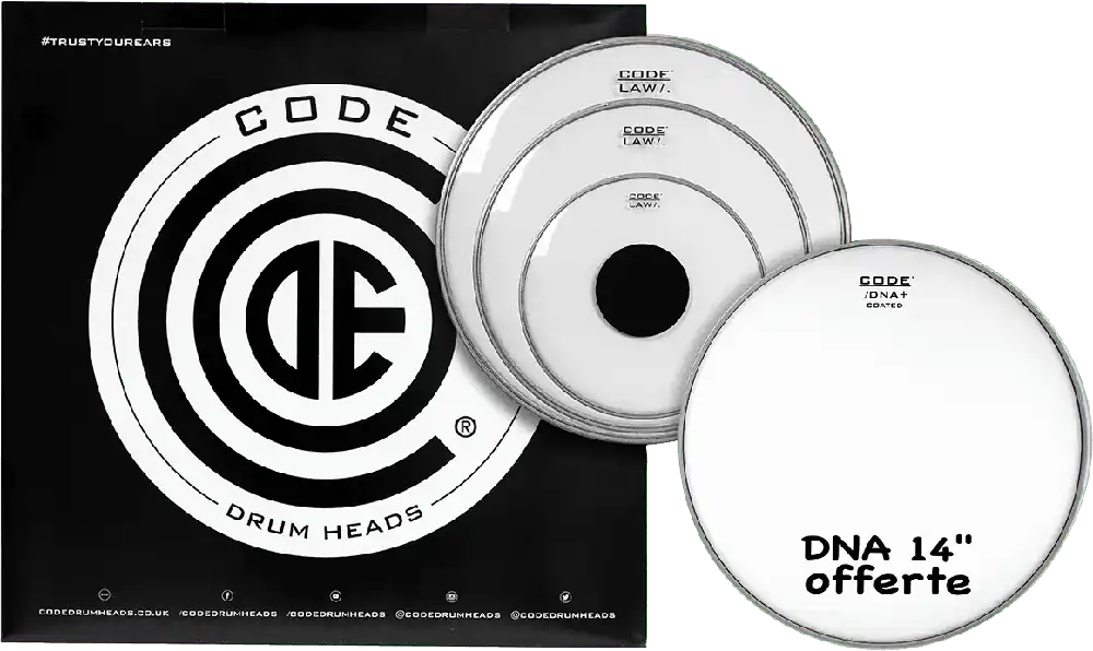 Usine Directe Code TPLAWCLRF Tom Pack - Transparente Fusion 10" 12" 14" +14" DNA