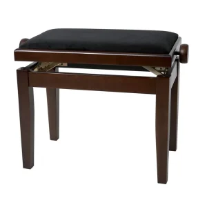 Meilleure Vente Gewa Banquette de piano noyer mat velours noir