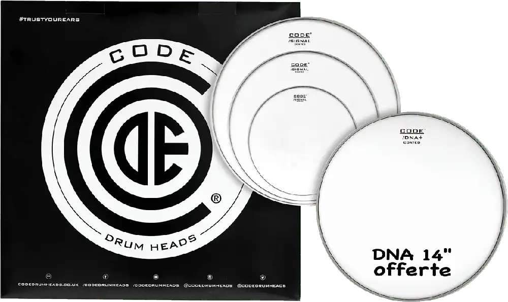 Code TPSIGCTDF Tom Pack - Sablée Fusion 10" 12" 14" + 14" DNA Achat Immédiat