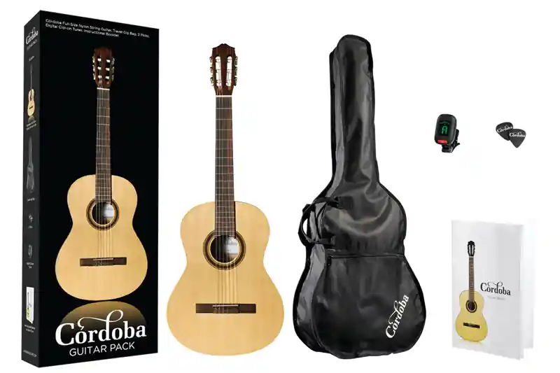 Top Vente DISCONTINUE Cordoba CP100 - pack guitare classique