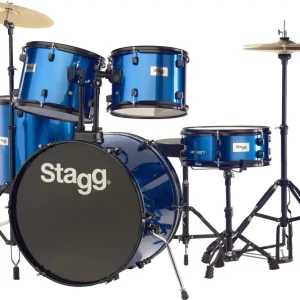 Stagg TIM122B BL - Batterie acoustique Standard 22‘‘ - Bleu Usine Directe