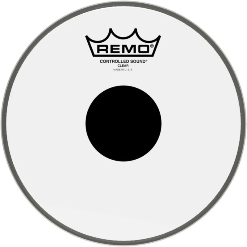 Remo CS-0308-10 Ambassador Controled Sound transparente 8" pour tom/ caisse claire avec renfort Bon Plan