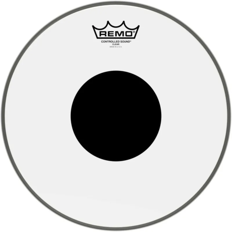 Top Vente Remo CS-0312-10 Ambassador Controled Sound transparente 12" pour tom/ caisse claire avec renfort
