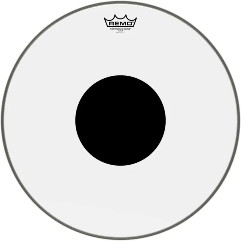 Remo CS-0318-10 Ambassador Controled Sound transparente 18" pour tom/ caisse claire avec renfort Top Vente
