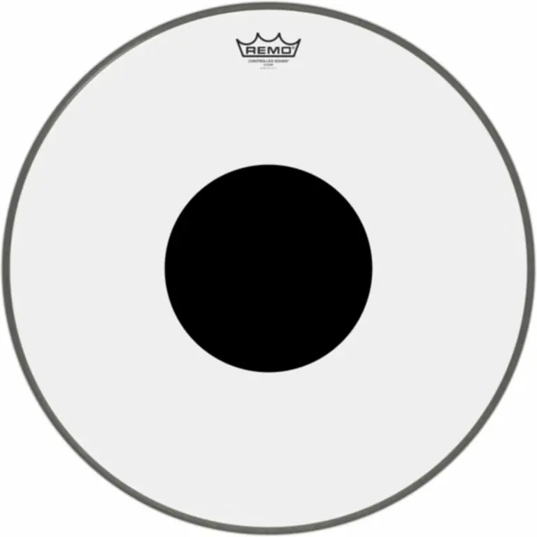 Offre Spéciale Remo CS-1320-10 Ambassador Controled Sound transparente 20" pour Grosse caisse avec renfort