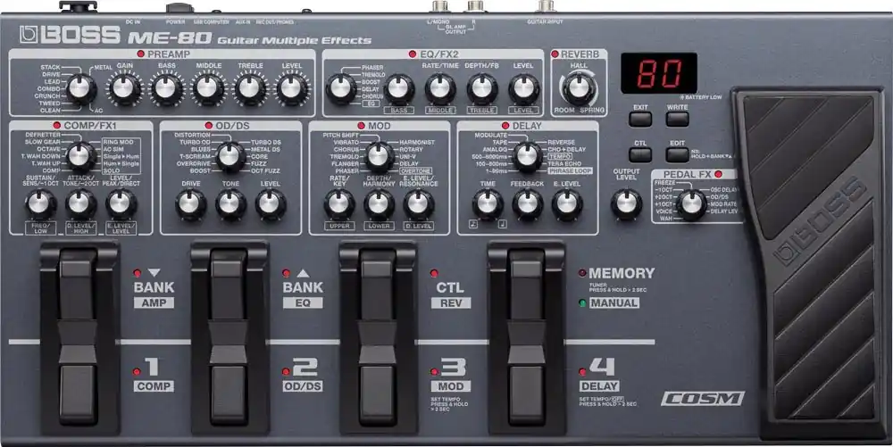 Boss ME-80 Multi effet guitare électrique Achetez Aujourd'hui