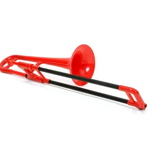 Retour Gratuit DISCONTINUE Jiggs Pbone Pbone Mini - trombone alto Mib plastique rouge