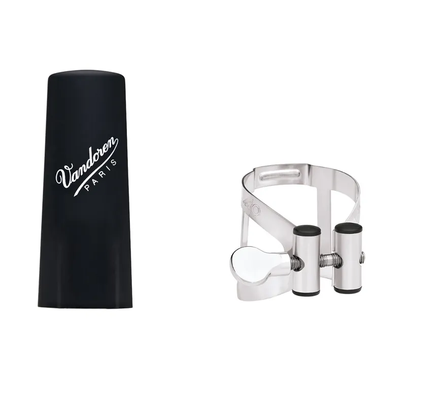 Vandoren M/O Etain LC51PP Ligature avec couvre-bec plastique pour clarinette Sib Must-Have