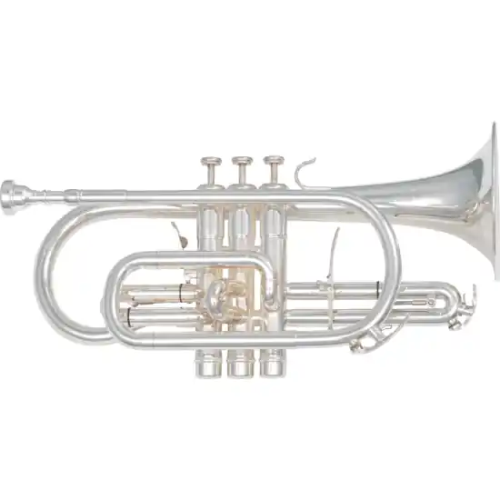 SML Paris CO870-S NATION Cornet pavillon cuivre rose gravé argenté Dernière Chance