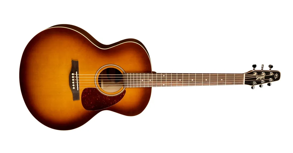 DISCONTINUE Seagull Entourage Rustic Mini jumbo guitare folk - stock B Top Vente