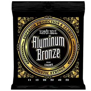 Ernie Ball 2568 Cordes guitare acoustiques aluminium bronze light 11-52 Promotion Saisonnière