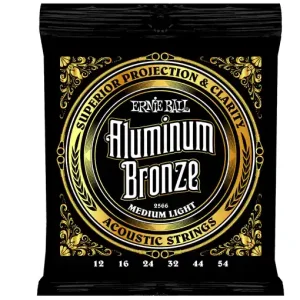 Solde Ernie Ball 2566 Cordes guitare acoustiques aluminium bronze medium light 12-54