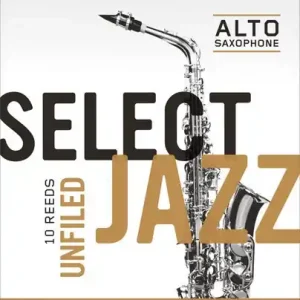 D‘Addario Select jazz unfiled force 2 Soft - boîte de 10 anches pour saxophone alto Authentique